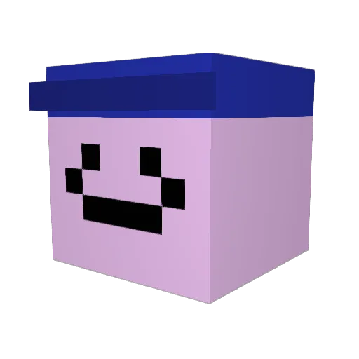 ChantalGoyave Minecraft avatar head, 3D render