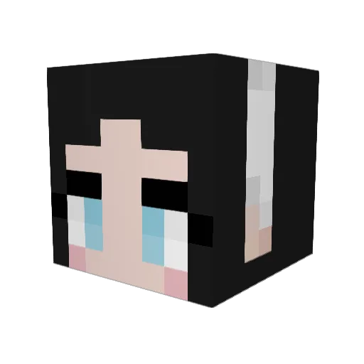 Chantalrxse Minecraft avatar head, 3D render