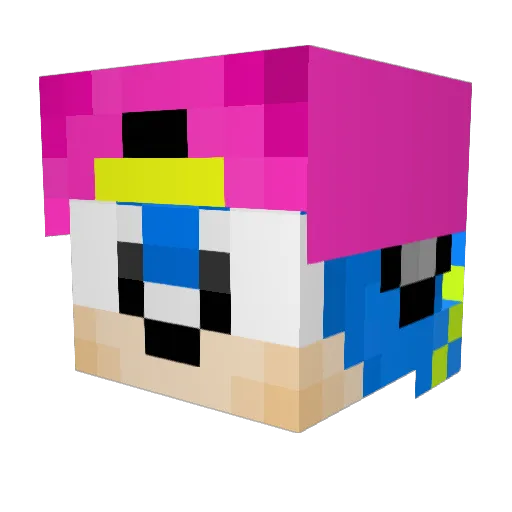 ChantingOyster Minecraft avatar head, 3D render