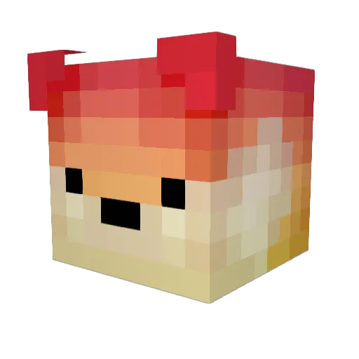 Chanyo10 Minecraft avatar head, 3D render