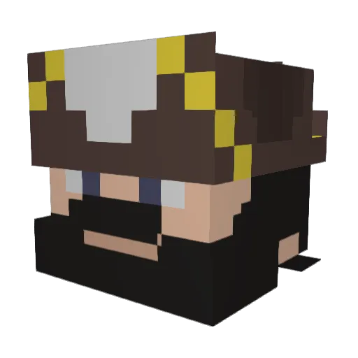 ChaoGuy3909 Minecraft avatar head, 3D render