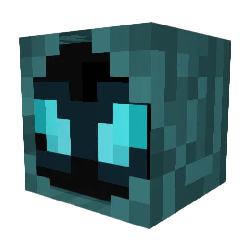 ChaoSnake Minecraft avatar head, 3D render