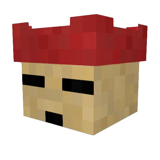 ChaoZavitkar Minecraft avatar head, 3D render