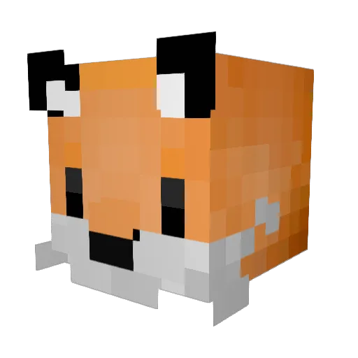 Chao_Taozi Minecraft avatar head, 3D render
