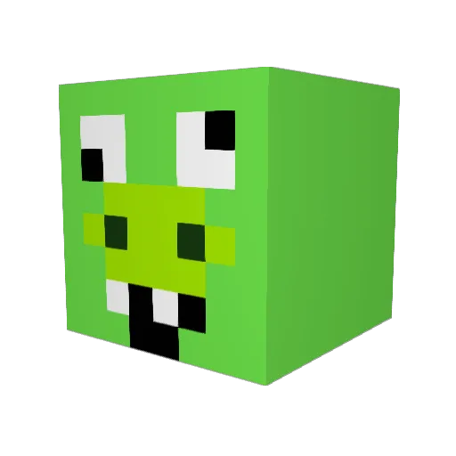 Chaobra Minecraft avatar head, 3D render