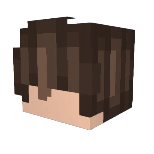 Chaofz Minecraft avatar head, 3D render