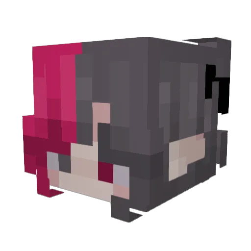 Chaoh Minecraft avatar head, 3D render