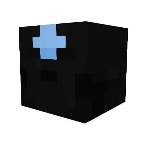 Chaoman Minecraft avatar head, 3D render