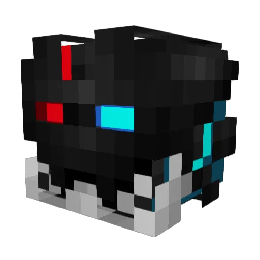 Chaos0902 Minecraft avatar head, 3D render