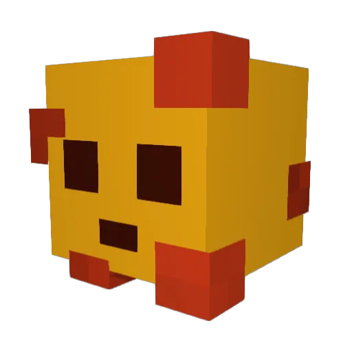 Chaos2077 Minecraft avatar head, 3D render