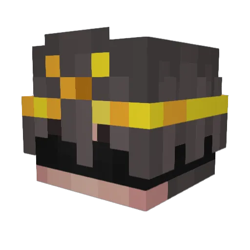 ChaosCinders Minecraft avatar head, 3D render