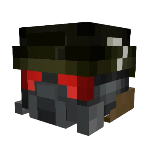 ChaosCowboy Minecraft avatar head, 3D render
