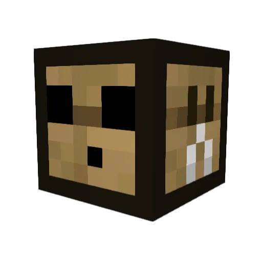 ChaosCrafting Minecraft avatar head, 3D render