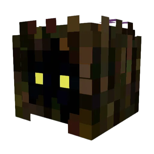 ChaosCrow_ Minecraft avatar head, 3D render