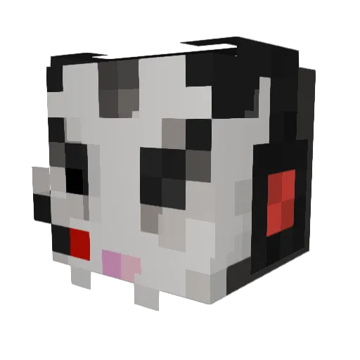 ChaosDice Minecraft avatar head, 3D render