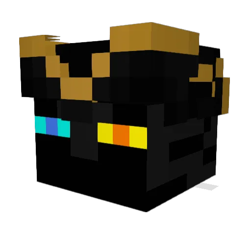ChaosGamer64 Minecraft avatar head, 3D render