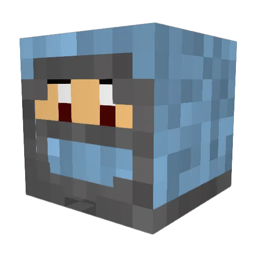 ChaosGott84 Minecraft avatar head, 3D render