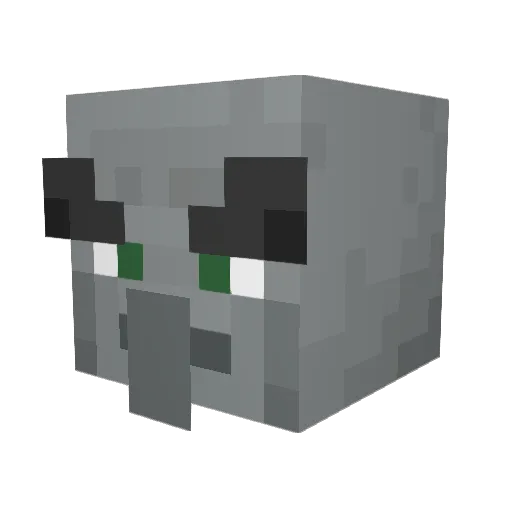 ChaosHunter11 Minecraft avatar head, 3D render