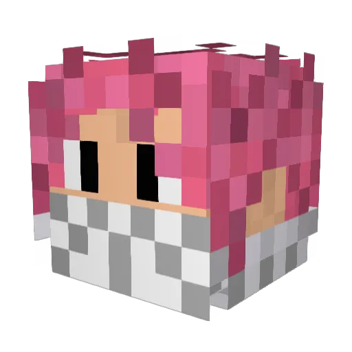 ChaosKryptic Minecraft avatar head, 3D render