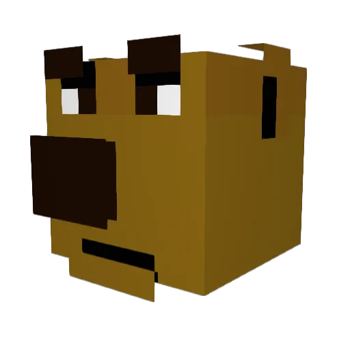 ChaosMage03 Minecraft avatar head, 3D render