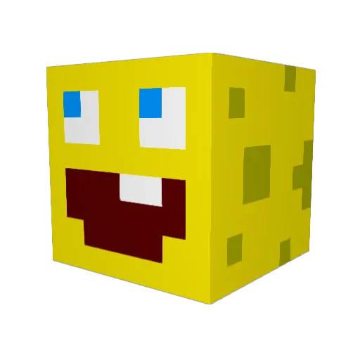 ChaosPvp0 Minecraft avatar head, 3D render