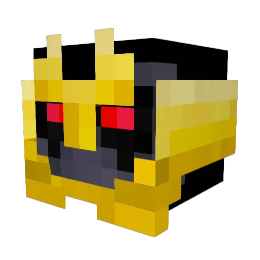 ChaosTekk Minecraft avatar head, 3D render