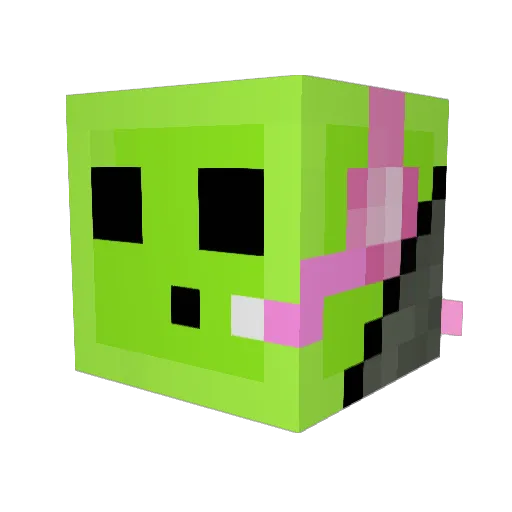 ChaosThawts Minecraft avatar head, 3D render