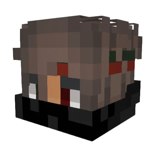 ChaosToaster33 Minecraft avatar head, 3D render