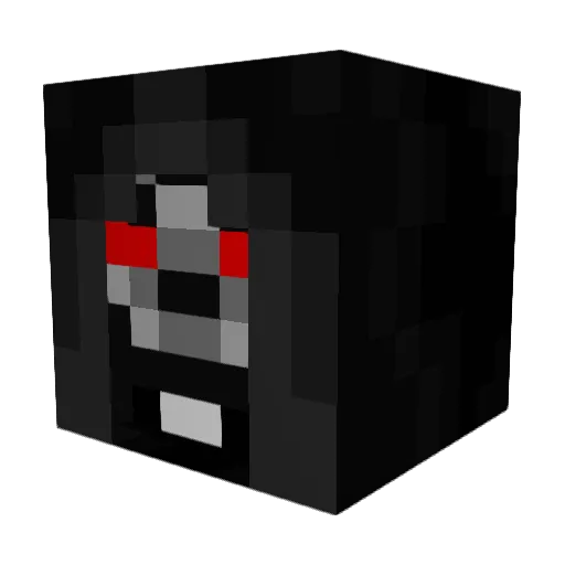 ChaosWrath Minecraft avatar head, 3D render
