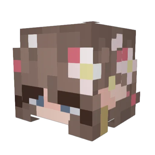 Chaos_Lynn Minecraft avatar head, 3D render