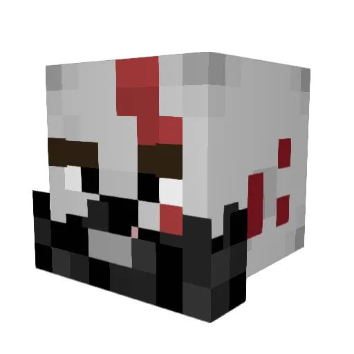 Chaos_Overreach Minecraft avatar head, 3D render