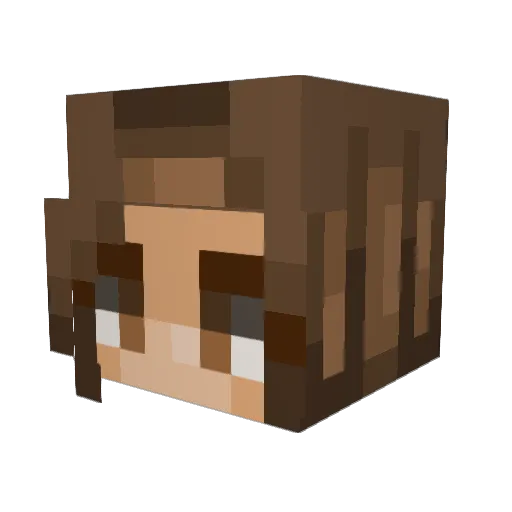Chaos_Queen Minecraft avatar head, 3D render