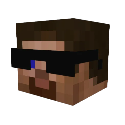 Chaos_Syndicate Minecraft avatar head, 3D render