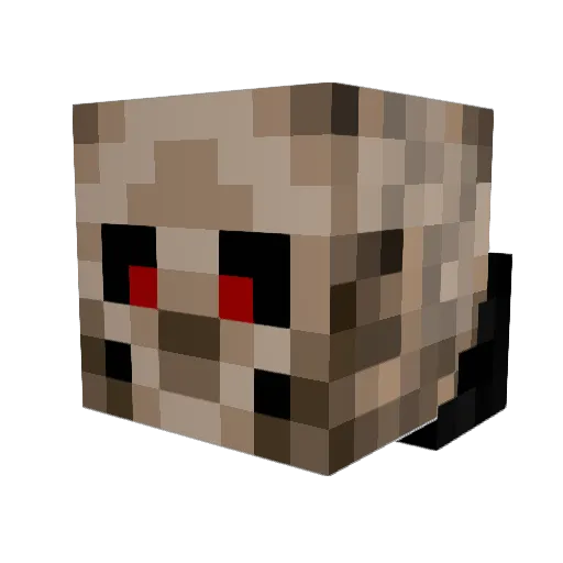 Chaos_Wraith Minecraft avatar head, 3D render