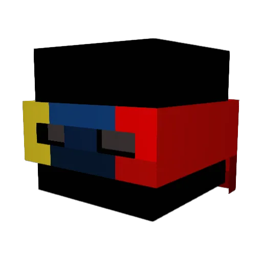 Chaos__O Minecraft avatar head, 3D render