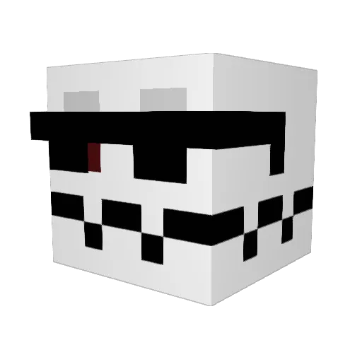 Chaosgeist55 Minecraft avatar head, 3D render