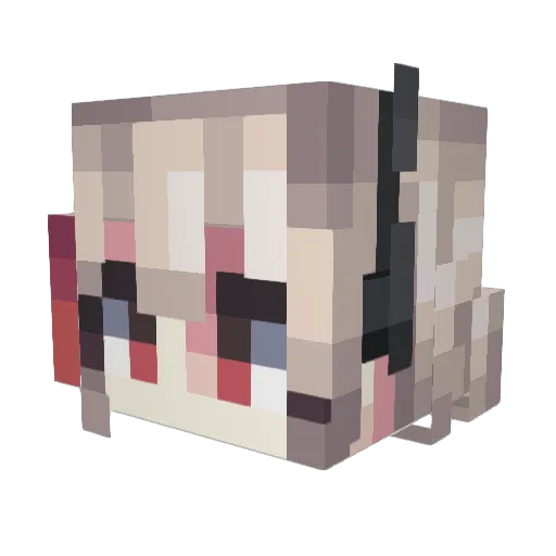 Chaoshanbi Minecraft avatar head, 3D render
