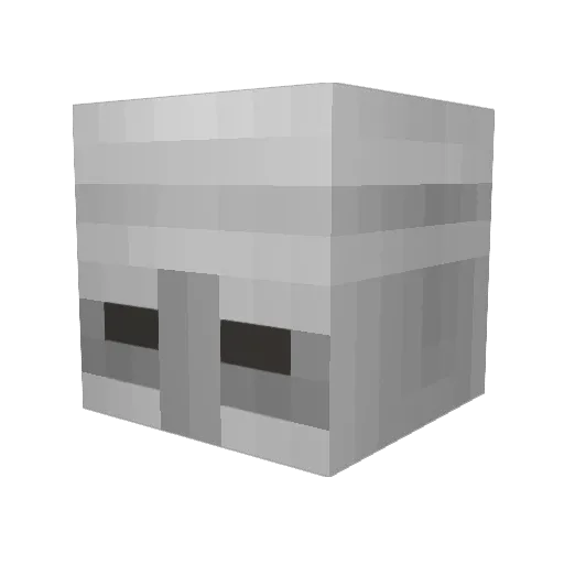 Chaoskeios Minecraft avatar head, 3D render