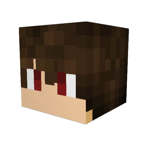 ChaosmitKopf Minecraft avatar head, 3D render