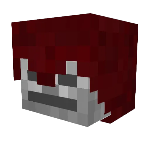 Chaosopher Minecraft avatar head, 3D render
