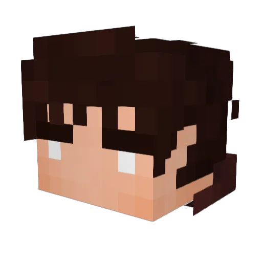 Chaosown Minecraft avatar head, 3D render