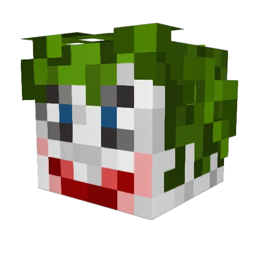 Chaostheos Minecraft avatar head, 3D render