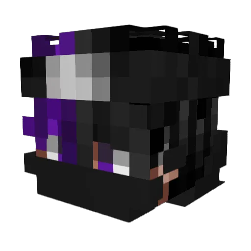 Chaostim22 Minecraft avatar head, 3D render