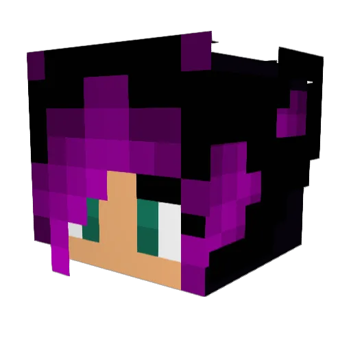 Chaosxr Minecraft avatar head, 3D render