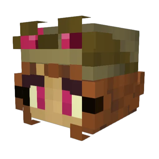 Chaotic63 Minecraft avatar head, 3D render