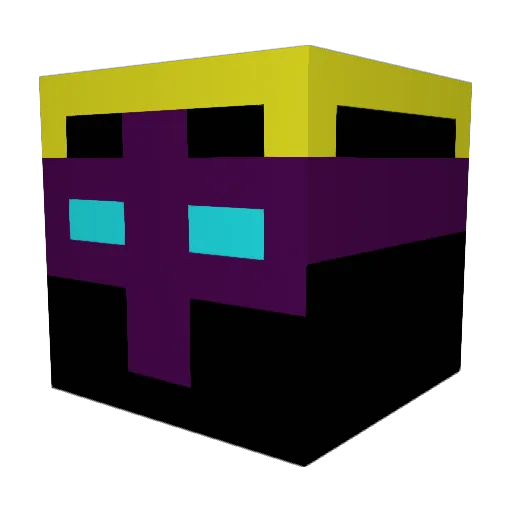 ChaoticCraft04 Minecraft avatar head, 3D render