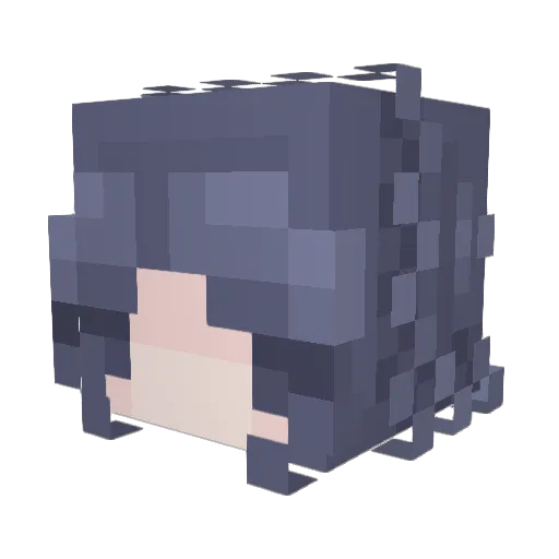 ChaoticMep Minecraft avatar head, 3D render