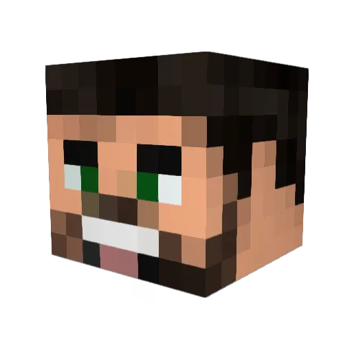 ChaoticMess123 Minecraft avatar head, 3D render