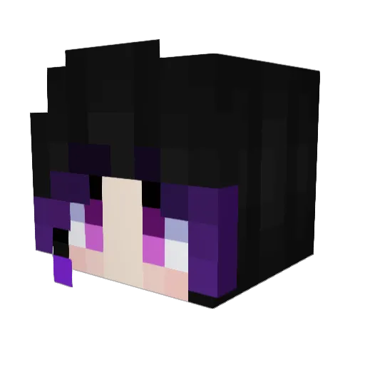 ChaoticMisMaria Minecraft avatar head, 3D render