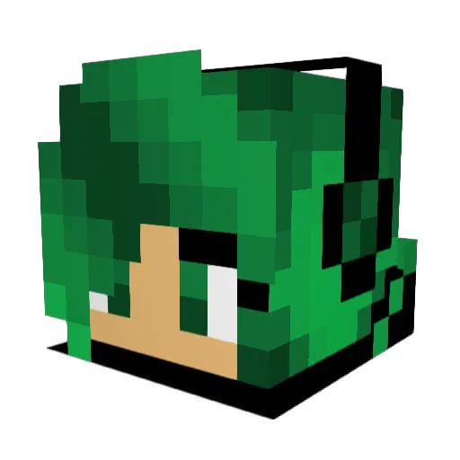 ChaoticPMS Minecraft avatar head, 3D render